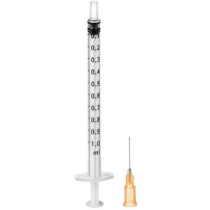 B.Braun Spritzen Omnifix-F Duo, 1ml, steril, mit Kanüle, Einweg, 100 Stück , 100 Stück