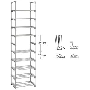 Produktbild für Schuhregal Songmics LSA025G02, aus Metall