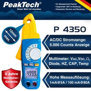 Produktbild für Stromzange PeakTech P 4350 True RMS digital
