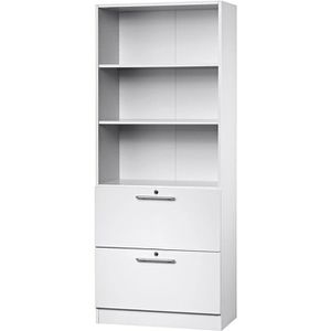 Kombischrank Hammerbacher N-Serie, weiß