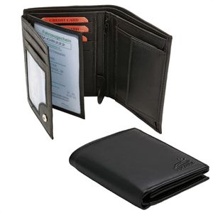 Portemonnaie FaVolmer WSH91, schwarz, aus Echt Leder