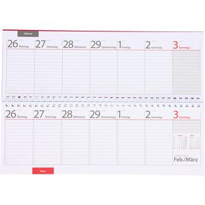 Produktbild für Tischkalender Herlitz 300014225, Colour, quer mit Register