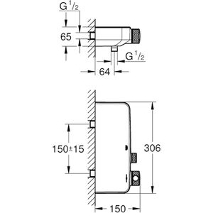 Produktbild für Duscharmatur GROHE Grohtherm Smartcontrol, 34719000, verchromt