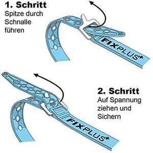 Produktbild für Spanngurt Fixplus Nano Slim, schwarz, mit Schnellverschluss