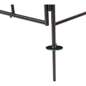 Produktbild für Rosenbogen DEMA Pergola, schwarz, mit Tür