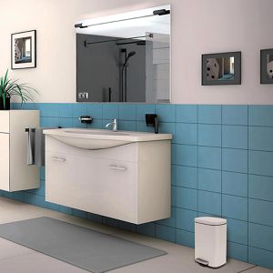 Produktbild für Mülleimer Spirella Akira, 10.19835, weiß