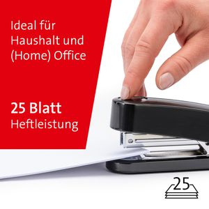 Produktbild für Heftgerät Novus B2, 020-1255, inkl. 200 Heftklammern