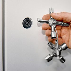 Produktbild für Schaltschrankschlüssel Knipex 00 11 01, TwinKey