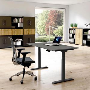 Produktbild für Schreibtisch Kerkmann Move 1 stable, graphit / anthrazit