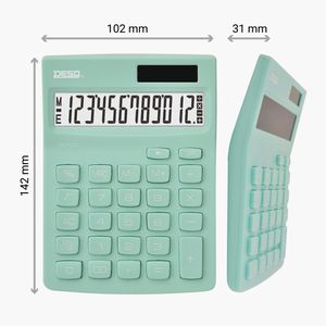 Produktbild für Taschenrechner DESQ New Generation Compact 3010005, mintgrün