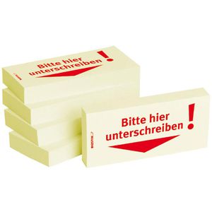 Produktbild für Haftmarker BIZSTIX Bitte hier Unterschreiben