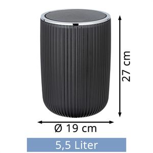 Produktbild für Mülleimer Wenko Agropoli L, grau