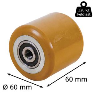 Produktbild für Hubwagen-Rolle CASCOO bis 320 kg, Polyurethan