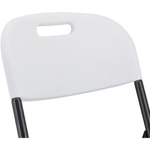 Produktbild für Klappstuhl Relaxdays 1004960349, weiß