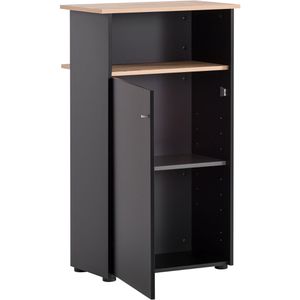 Produktbild für Empfangstheke Möbelpartner 155643, artisan eiche / schwarz