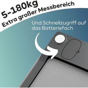 Produktbild für Personenwaage Proficare PC-PW 3122, grau