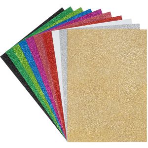 Produktbild für Moosgummi Ideen-mit-Herz 012795 Glitzer 3, A4
