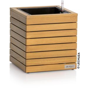 Übertopf Lechuza PALO 35 low, braun, 35 x 37 x 35 cm