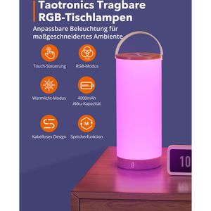 Produktbild für Campinglampe TaoTronics TT-DL23 Pro, aufladbar