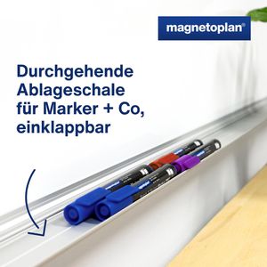 Produktbild für Whiteboard Magnetoplan 12404CC, 90 x 120 cm