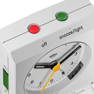 Produktbild für Wecker Braun BC05W weiß, analog