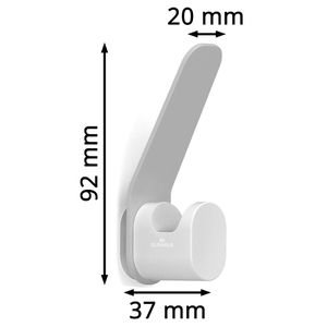 Produktbild für Garderobenhaken Durable Durastore, 184910, grau / weiß
