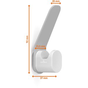 Produktbild für Kleiderhaken Durable Durastore, 184910, grau / weiß