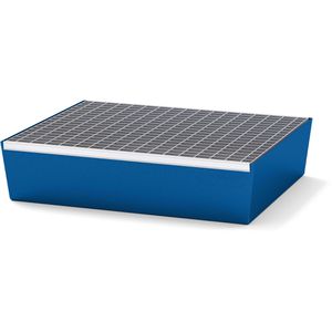 Auffangwanne asecos 11943, blau, aus Stahl