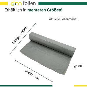 Produktbild für Abdeckfolie dm-folien Typ 80, LDPE-Baufolie