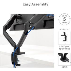 Produktbild für Monitorhalterung Fellowes Platinum, VESA 75x75 &amp; 100x100 mm