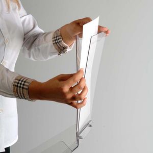Produktbild für Prospekthalter Update-Displays Take-It Plus silber