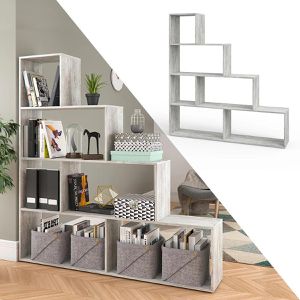 Produktbild für Bücherregal Vicco 57702, beton grau
