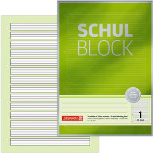 Briefblock Brunnen 1052601, Schulblock Premium, A4