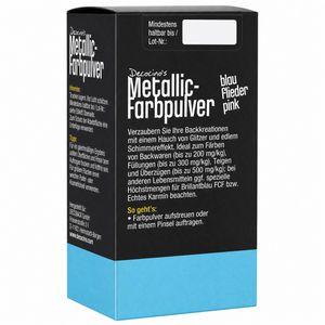 Produktbild für Lebensmittelfarbe Decocino Metallic-Pulver, wasserlöslich