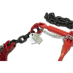Produktbild für Zurrkette Dolezych L-150, mit Gabelkopfhaken &amp; Ratschspanner