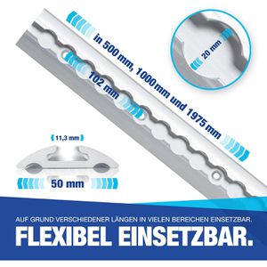 Produktbild für Airlineschiene NTG Standard, Set, zum Schrauben, 4 Stück