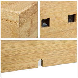 Produktbild für Kabelbox Relaxdays 10022184, aus Bambus / Holz