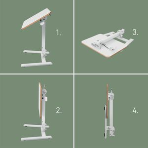 Produktbild für Schreibtisch Leitz Ergo 65880001, weiß / weiß, klappbar