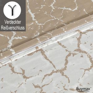Produktbild für Bettwäsche Buymax Mercer, beige, weiß, Renforcé