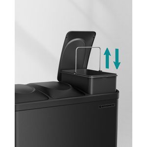 Produktbild für Mülleimer Songmics LTB45B, tintenschwarz