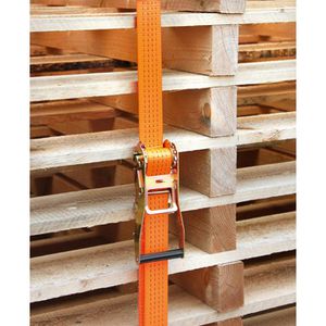 Produktbild für Spanngurt Kerbl 37159, orange, mit Haken &amp; Ratsche