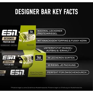 Produktbild für Proteinriegel ESN Designer Protein Bar, 12 Riegel