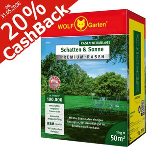 Rasensamen Wolf-Garten LP 50 Schatten & Sonne