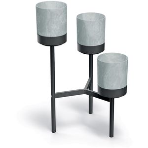 Blumenständer Prosperplast Bloomie, schwarz/beton