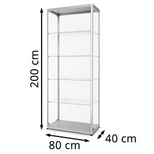 Produktbild für Glasvitrine Showdown-Displays VR2-24-800, stehend