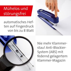Produktbild für Heftgerät Novus B7A, Automatic 60-B703, inkl. 200 Heftklammern