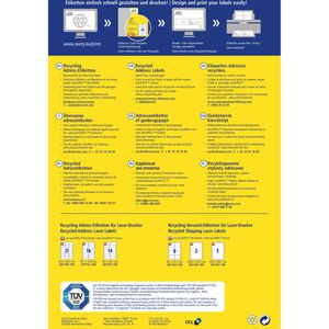 Produktbild für Adressetiketten Zweckform LR7173-100 Recycling