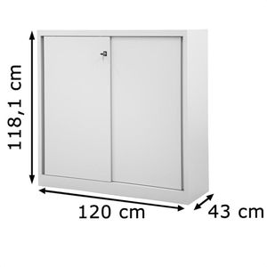 Produktbild für Schiebetürenschrank Bisley Eco SD12112S645, abschließbar