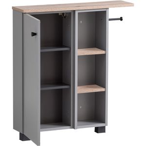 Produktbild für Badschrank Schildmeyer Lugo 157452, mit 2 Füßen, platingrau