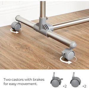 Produktbild für Garderobenständer Songmics LLR401, silber